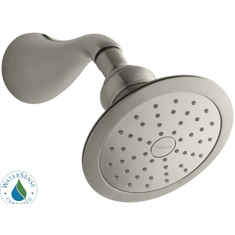 Pomme de douche à faible débit avec pulvérisation d’katalyst air-induction Revival, Nickel brossé éclatant