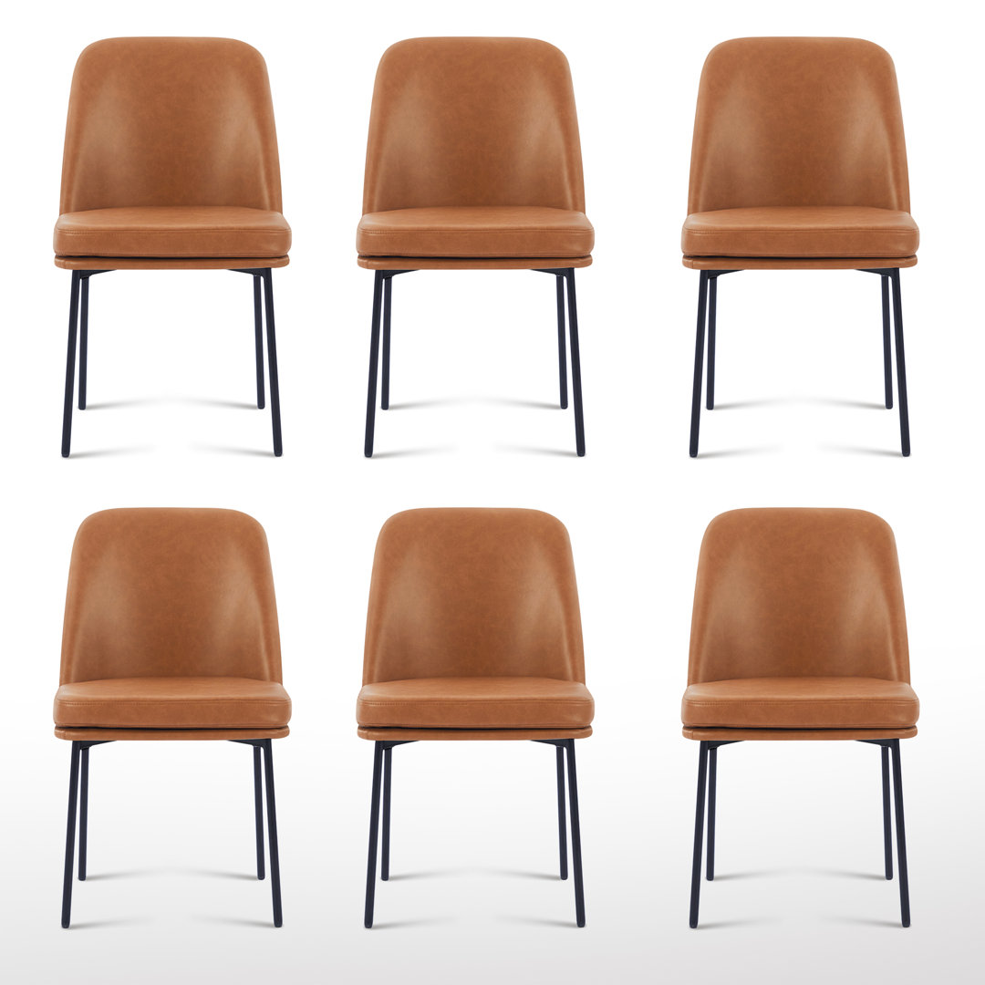 Upholstered Parsons Side Chair Dining Chair (Set of 6) Corrigan Studio® Upholstery