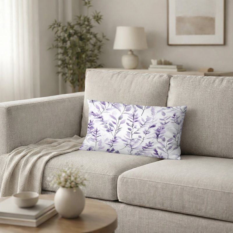 Coussin Floral, H 12 po x l 20 po