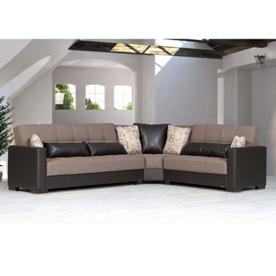 Canapé modulaire rembourré avec rangement PrimeNest NimbusFlow