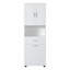 Grande armoire de salle de bain avec panier à linge-706294030