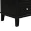 Meuble-lavabo moderne noir avec lavabo - bois massif et portes d'armoire fonctionnelles de 30 po, tablette réglable avec tiroir Grace