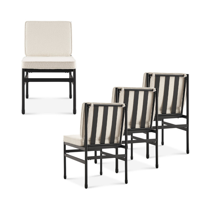 Montvale Dining Chairs, 4-pc, Pearl White Boucle