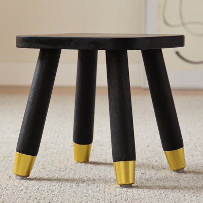 Tabouret à pieds en bois massif, petit repose-pieds carré en bois, support pour plante, tabouret d'appoint en bois