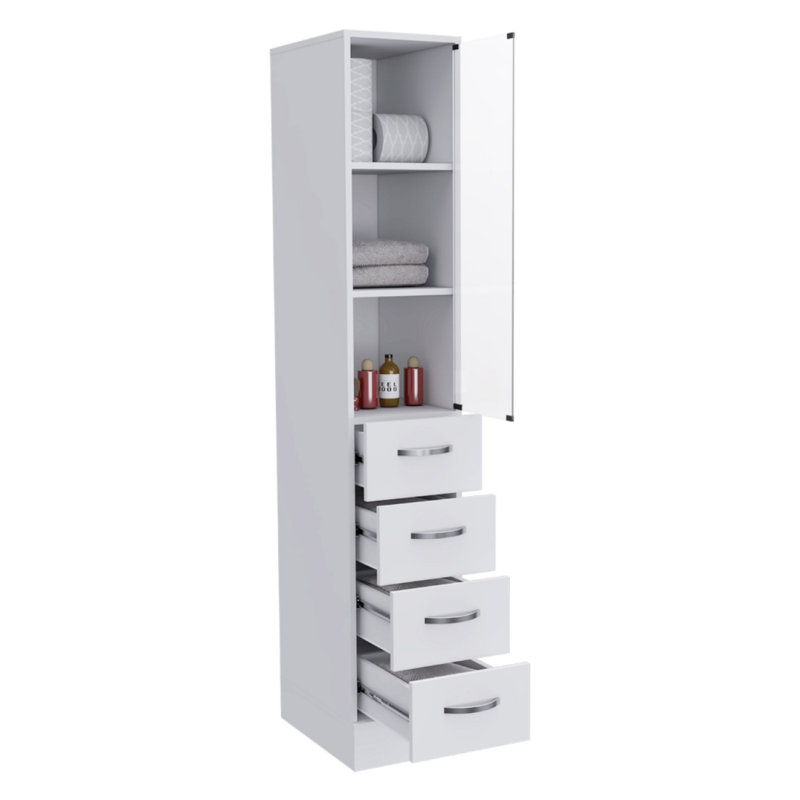 Armoire moderne moderne avec trois tablettes