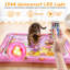 Tapis de jeu interactif avec capteur d'eau pour chat, tapis en PVC épaississant à changement de couleur à DEL avec jouets flottants pour poissons-128514679