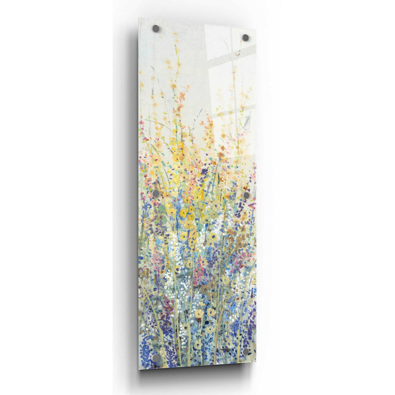 'Wildflower Panel II' by Tim O'Toole, Acrylic Glass Wall Art, 36" H x 12" W