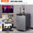 VEVOR 5.7 Cubic Feet Silver Dual Tap Freestanding Kegerator with Adjustable Temperature