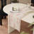 Coral Floral Print Tassel Cotton Blend Unique Botanical Design Table Runner 14" W X 71" L