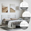 Cadre de lit en métal 12 po avec tête de lit sans matelas-521755171