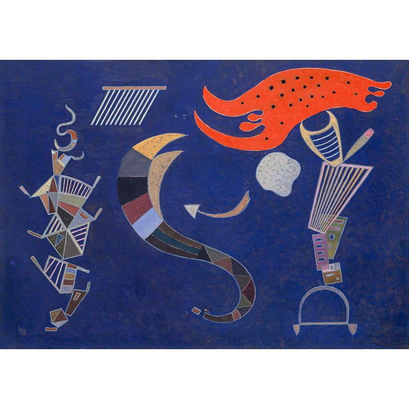 La Flèche, 1943 (Februar) by Wassily Kandinsky - Wrapped Canvas Art Prints, 50cm H x 70cm W x 4cm D