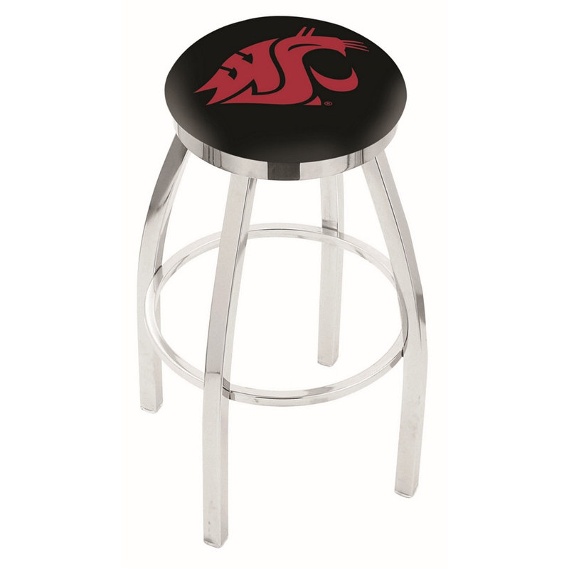 NCAA Swivel Counter and Bar Stool, Washington State, "Counter Stool (25" Seat Height)"