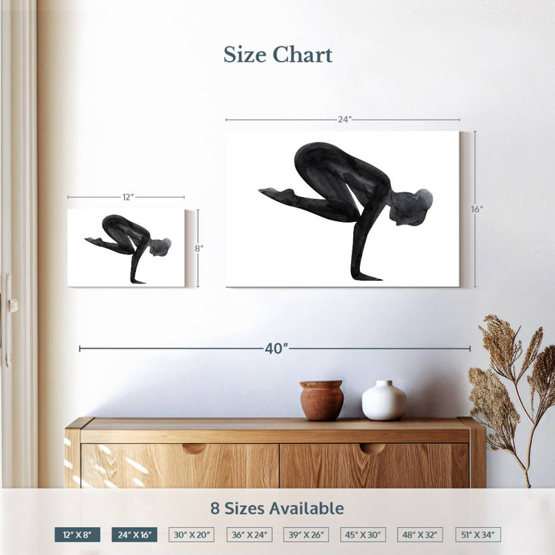 Kerrick Yoga Asana Pose, H 16 po x l 24 po
