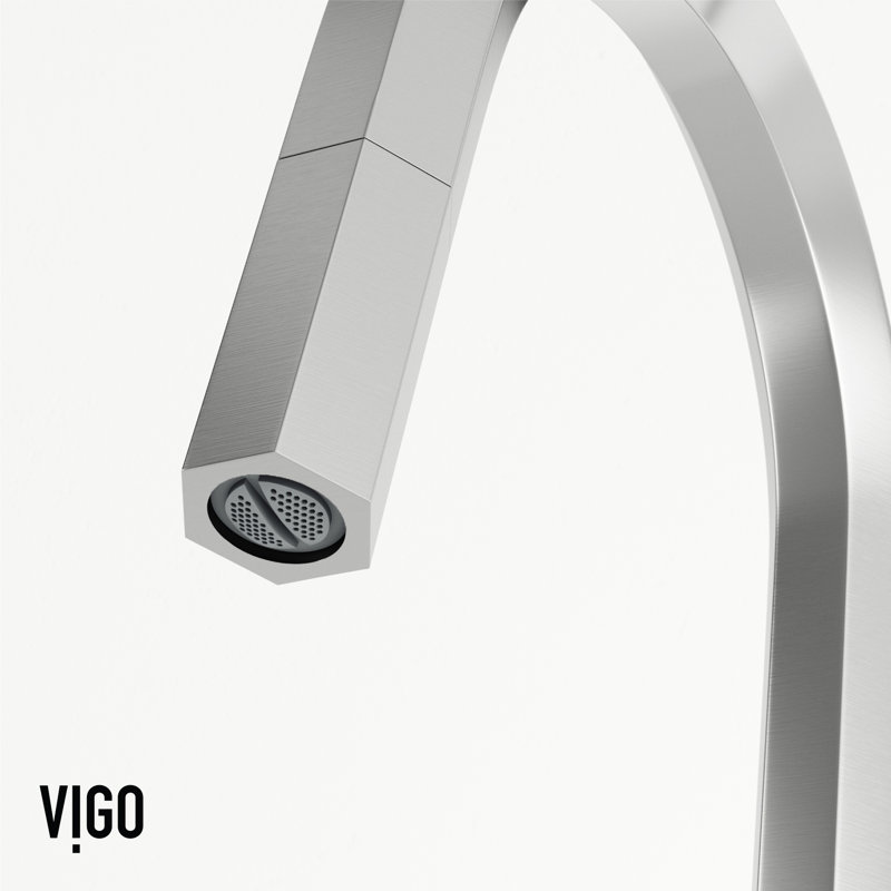 Robinet de cuisine à poignée simple H 18 po Hart, Acier Inoxydable
