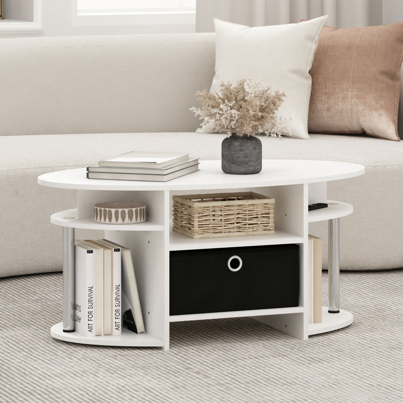 Toris Single Coffee Table, White