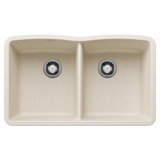 Diamond SILGRANIT 32" L x 19.36" W Double Basin Undermount Kitchen Sink