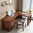 Nut-brown Rectangular Solid Wood desk-1731349656-1731349639