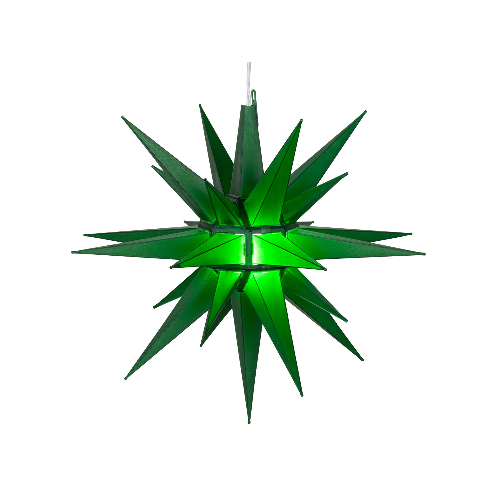 Moravian Star Lighted Display, Green