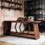 Table de bout, canapé, table basse de style industriel avec design spacieux et stabilité accrue pour une utilisation polyvalente à la maison