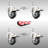 316SS Thermoplastic Rubber Swivel Stem Caster Set Lock Brake SCC