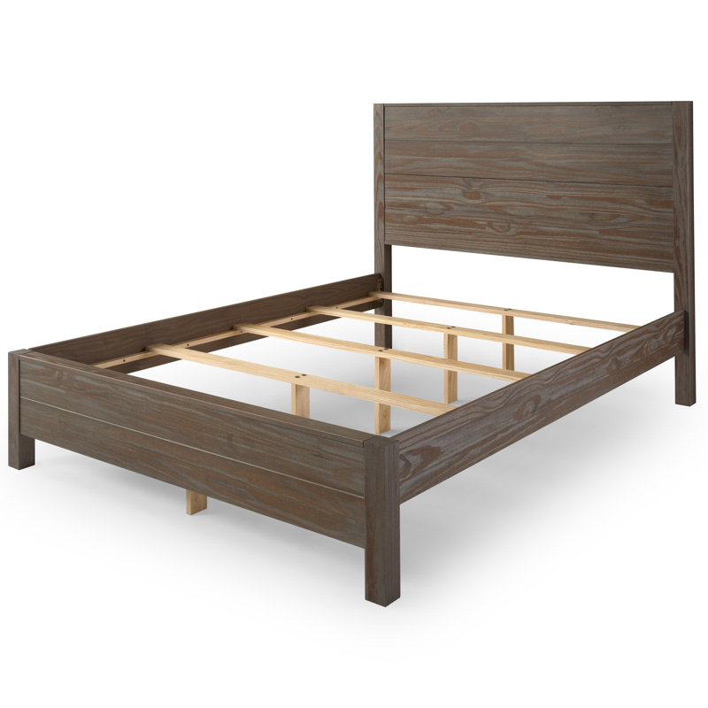 Nevada Walnut Solid Wood Bedframe, Queen