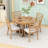 5-Piece Dining Set, Wooden Table with Removable Leaf-2052883184