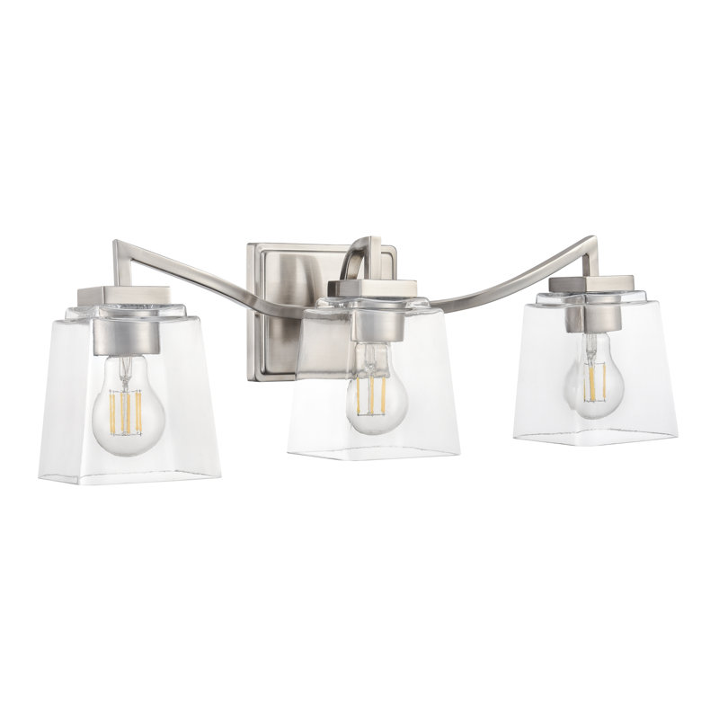 Dallaire 23.5" Wide 3-Light Vanity , Brushed Nickel