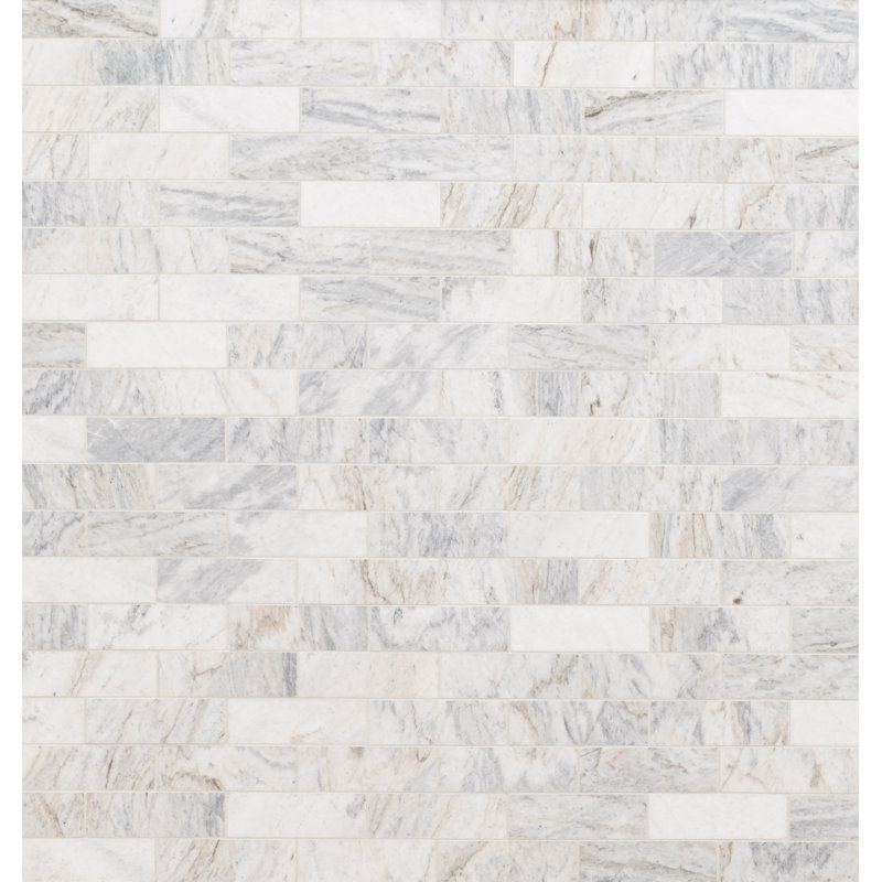 Terra Bella Subway 12 in. x 12 in. Honed Marble Mosaic Floor and Wall Tile