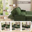 Corner Sofa Bed, U-Shaped Sleeper Sectional Couch Bed, 3-In-1 Convertible Pull Out Sofa Bed With Adjustable Backrest, Storage, Usb And Cup Holder For Living Room-505570090