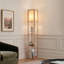 Lampe sur pied DEL à 3 tablettes avec abat-jour carré en tissu Maxwell 63 po.-134623862-134623865