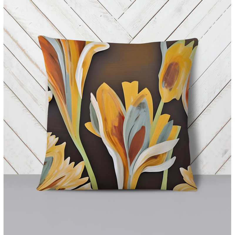 Throw Pillow, 16"H x 16"W, Pillow Cover Only - No Insert