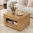 LED Lift-Top Square Coffee Table-391647743