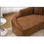 Chaise longue en chenille moderne avec assise profonde, canapé-lit convertible pour petits espaces et pièces multifonctionnelles-1444809551