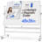 Free-Standing Magnetic Reversible Double Sided Mobile Whiteboard, 36" x 48"