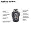 1 Hp Continuous Garbage Disposal
