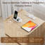  Tables de chevet 18 "avec coins arrondis, table de chevet moderne avec station de charge Avenley, table de bout à 2 tiroirs sans poignée pour chambre à coucher et salon-895590034-895590035