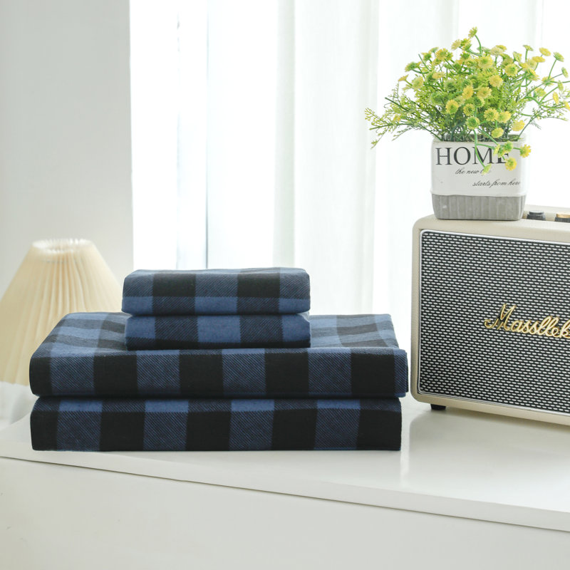 Elegant Comfort Luxuriously Soft 4-Piece Velvet Plush Flannel Sheet Set - Premium Quality -Cozy Warm, Anti-Static, Non Pilling Fuzzy Velvet Flannel Fleece Deep Pocket Sheet Set
