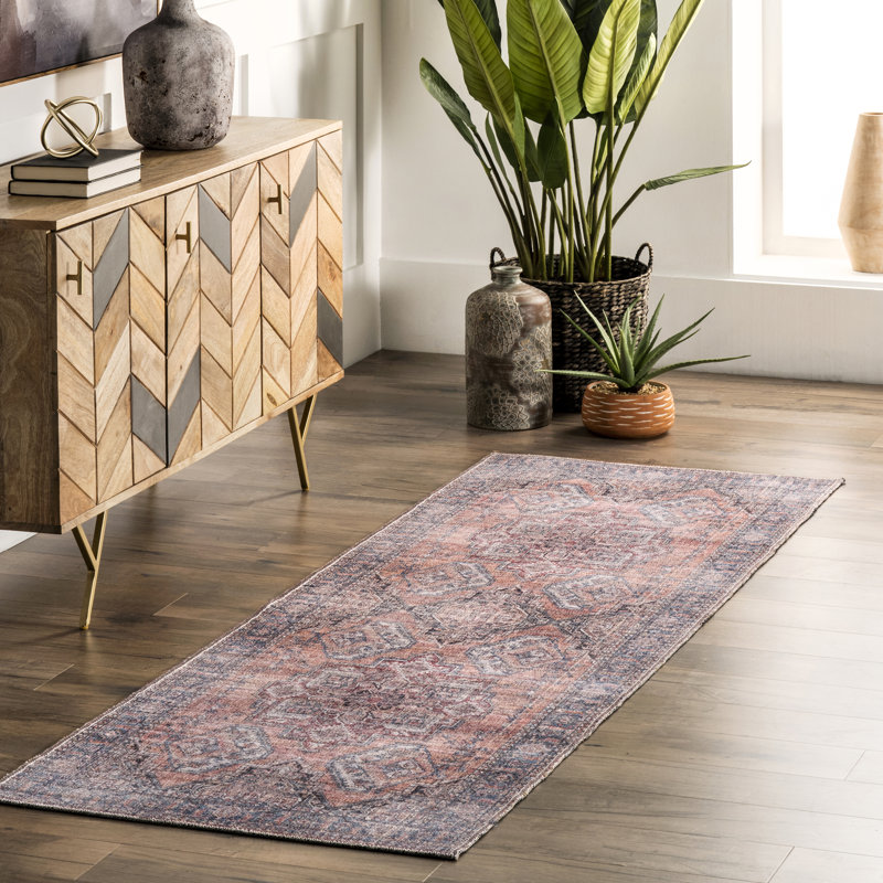 Tapis lavable à la machine Maple SpinClean, Tapis de couloir 2 pi 8 po x 8 pi