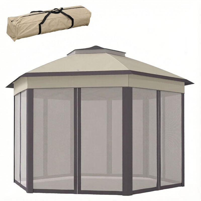Pavillon de jardin Pop Up, petit auvent avec parois latérales en filet, pavillon de jardin portable