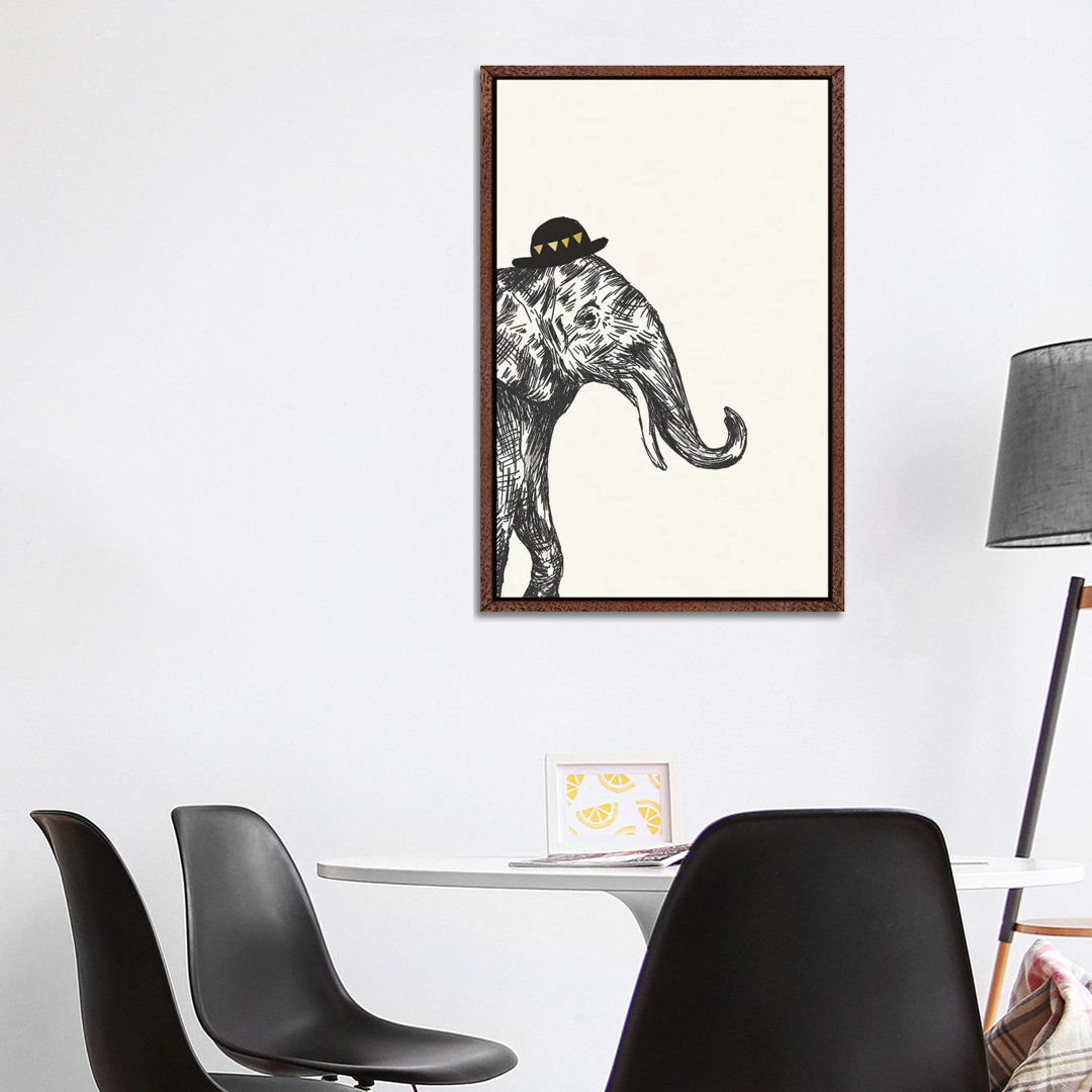 Elefant I von Heather McLaughlin - Galerie-verpackte Leinwand Giclée auf Leinwand