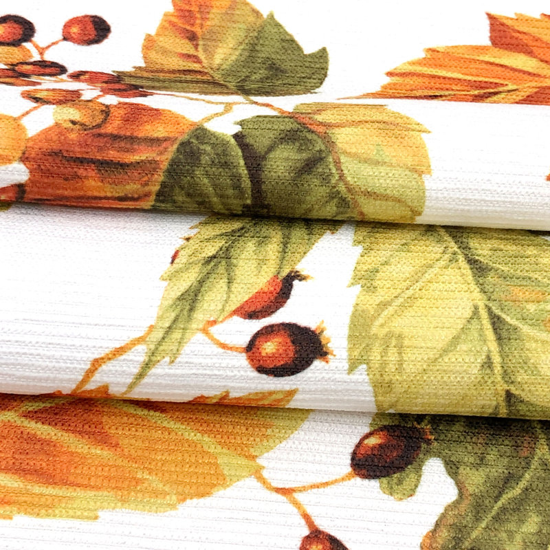 Floral Thanksgiving Tablecloth, 102" L x 60" W