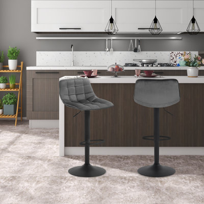 Peake Upholstered Adjustable Height Counter Stool