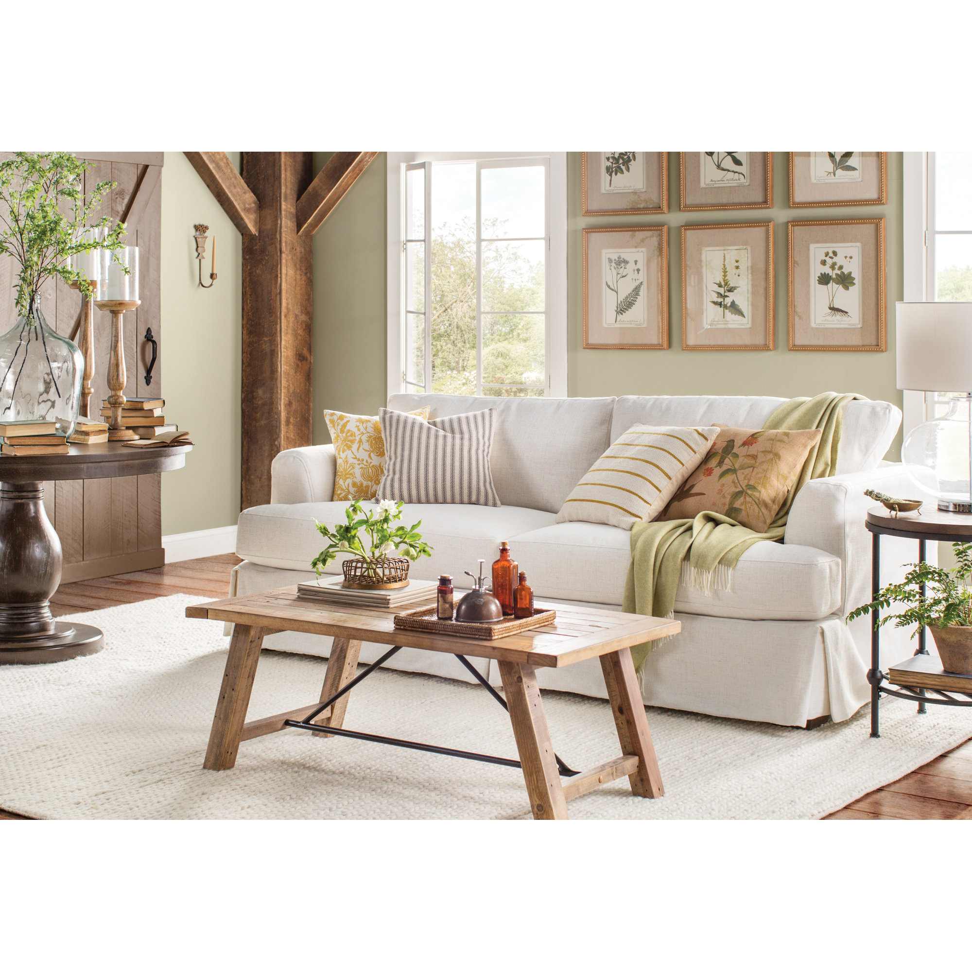 Lucia 92.5'' Upholstered Sofa, Conversation Pearl Basketweave