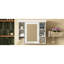 Rangement mural de luxe pour salle de bain 35,51 po x 7,11 po 28,4 po blanc, polyvalente de haute qualité, tablettes réglables, charnières à fermeture douce, tablette à hauteur, poignée en métal argenté, armoire à miroir moderne,
