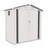  Metal Storage Shed,Tool Shed with Peaked Roof Waterproof with Clear Window and Lockable Door Compact Tool Shed for Garden, Backyard,Patio,Sundries and Bike Storage,-121386833-121386832