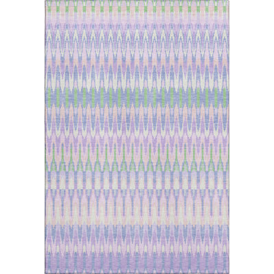 Premium Machine Washable Prisco Lavender Rug