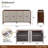 Houston 72" Wide Sideboard - Walnut