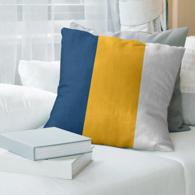 Leather/Suede Reversible Throw Pillow