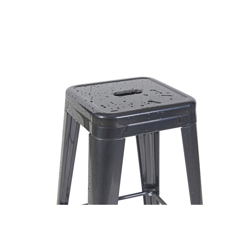 Tabouret à hauteur de comptoir 30 pouces, Tabouret de bar (siège d'une hauteur de 30 po), Gris foncé