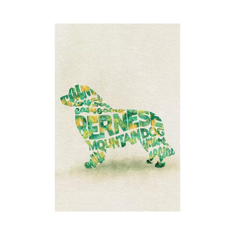 Bernese Mountain Dog by Ayse Deniz Akerman - Wrapped Canvas Print, 101.6 cm H x 66.04 cm W x 3.175 cm D